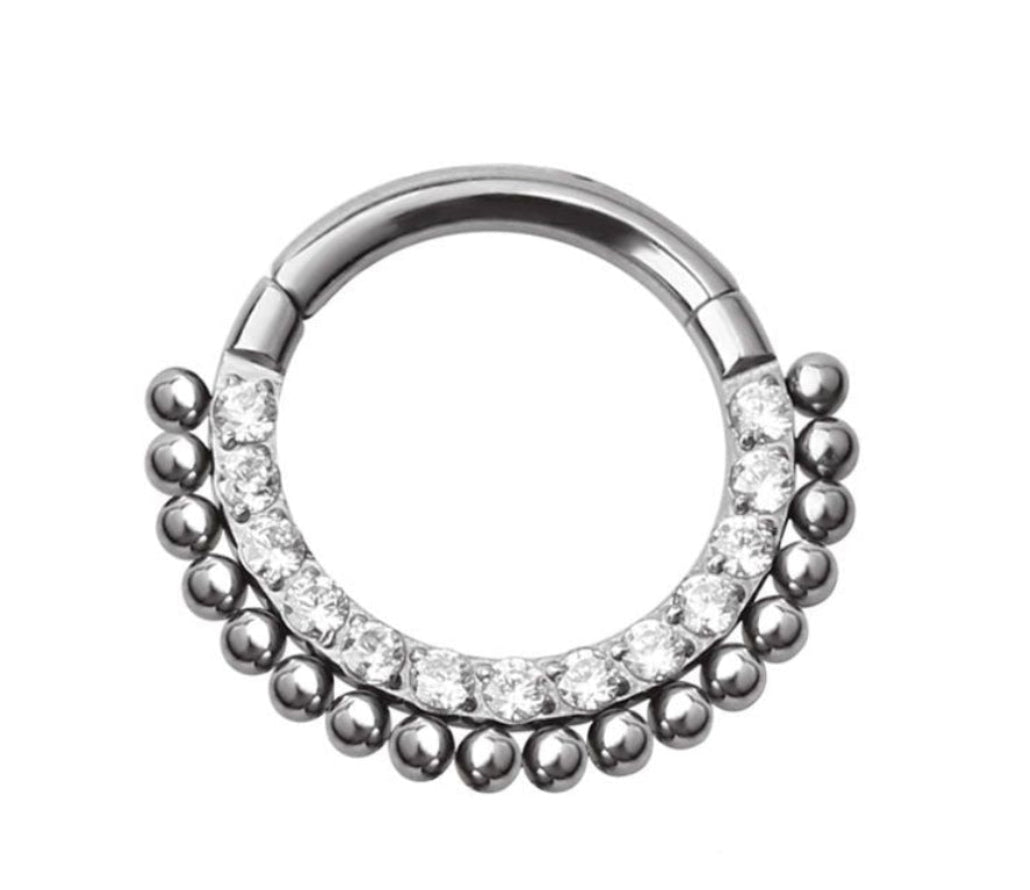 Titan Segmentring Kugeln Gold Daith Helix | Steel Force