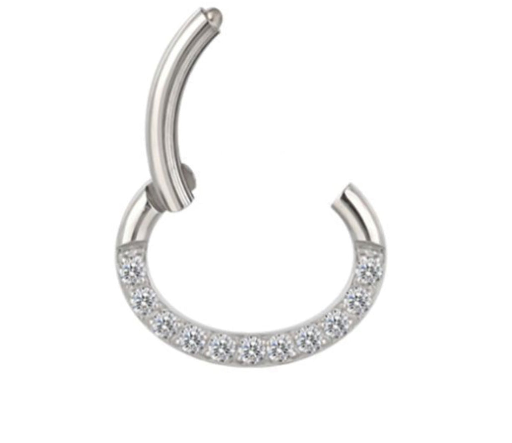 Titan Segmentring Oval Gold Daith Tragus | Steel Force