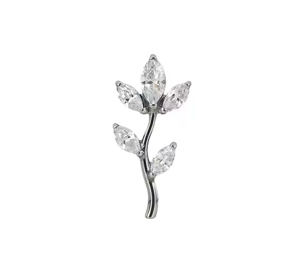 Titan Aufsatz Kristallblume – Innengewinde