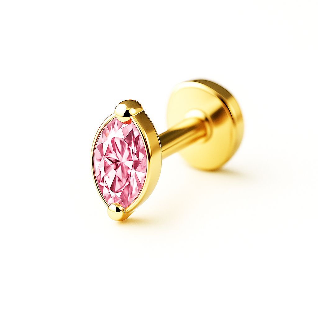 Oval Labret Innengewinde