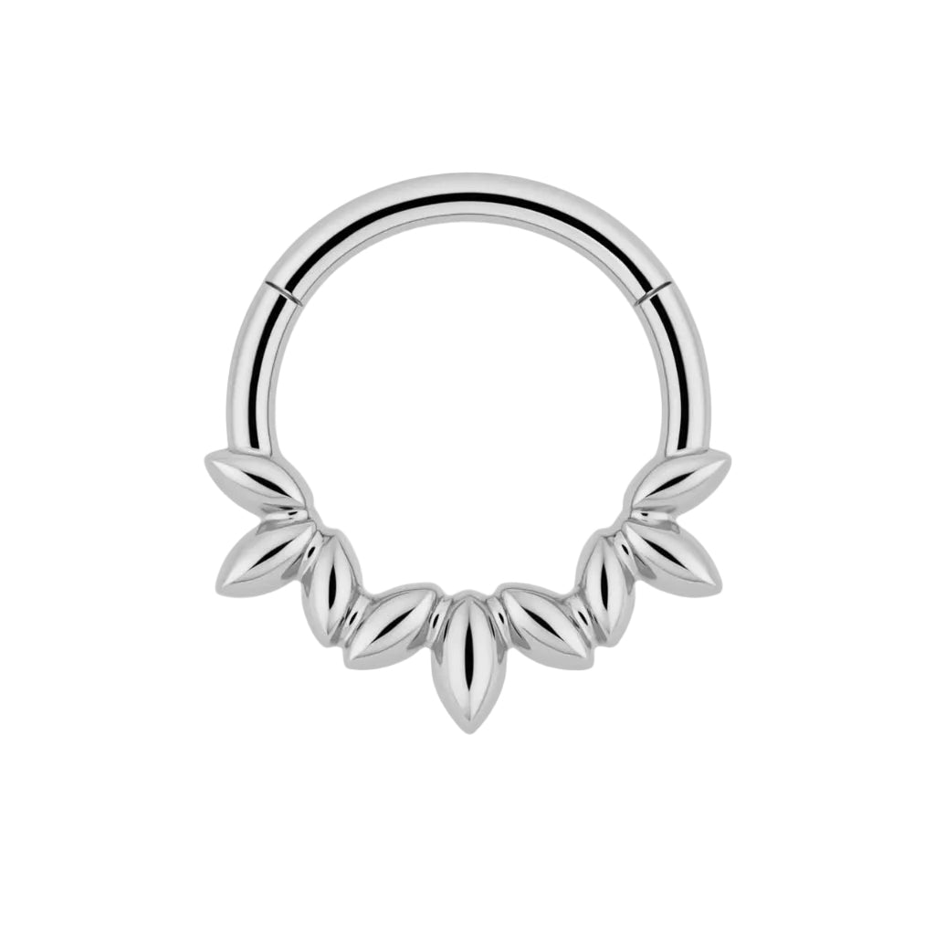 Titan Segmentring Marquise Gold Nasenring Daith | Steel Force