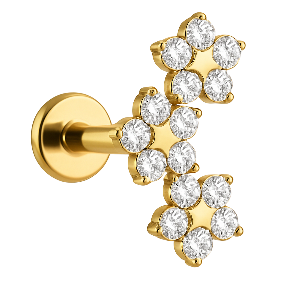 Titan Aufsatz – Drei Blüten mit Labret