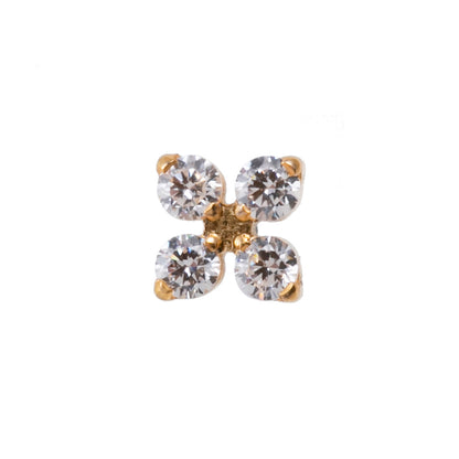 Titan Aufsatz mit Labret 4 Kristallblume