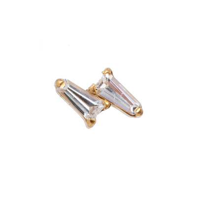 Titan-Aufsatz mit Labret – 2 Kristalle