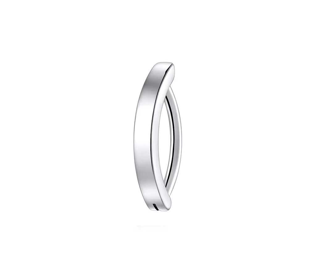 Titan Bauchnabelring mit Kristallen Clicker