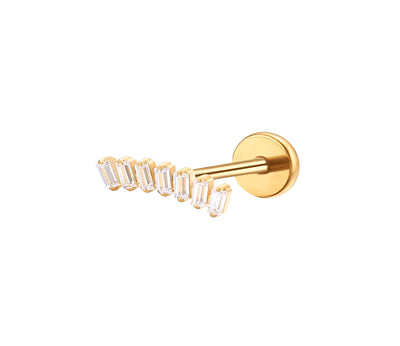 Labret mit Kristallen