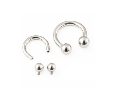Titan Hufeisenring Innengewinde Gold Septum | Steel Force