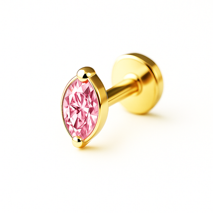 Oval Labret Innengewinde