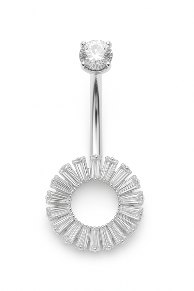 Bauchnabel piercing Sonnenkreis