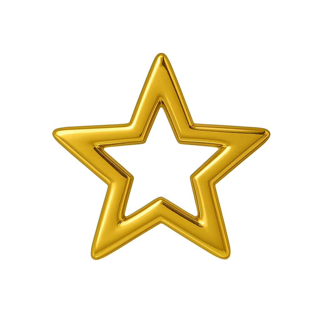 Zahnschmuck  18K Gold Star