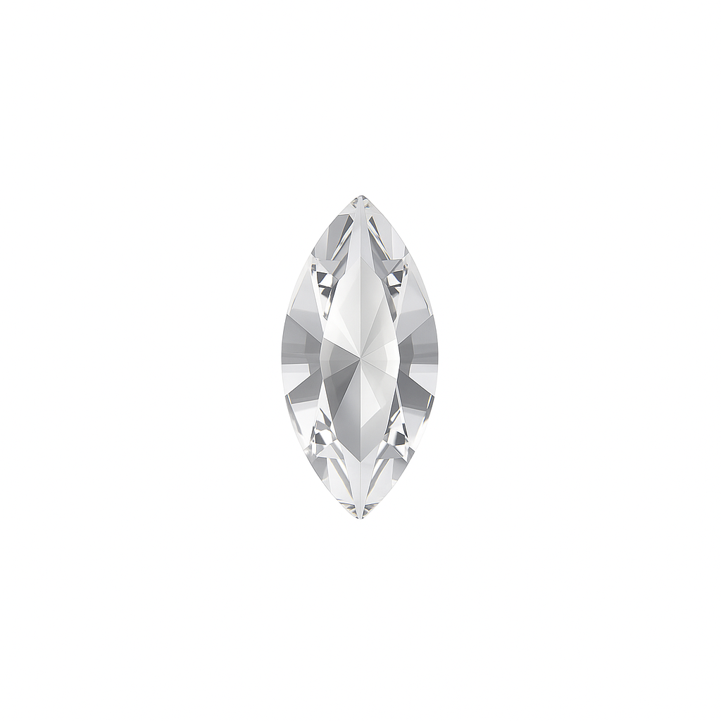 Zahnschmuck Kristall Oval