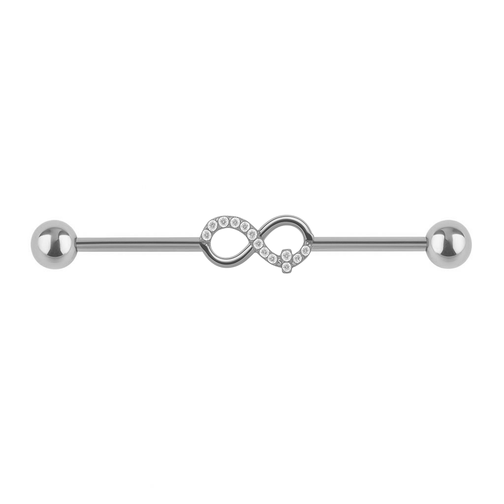 Industrial Barbell mit Unendlichkeitszeichen