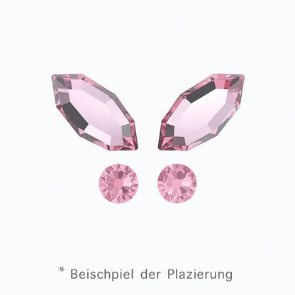 Zahnschmuck Kristall Oval Light Rose