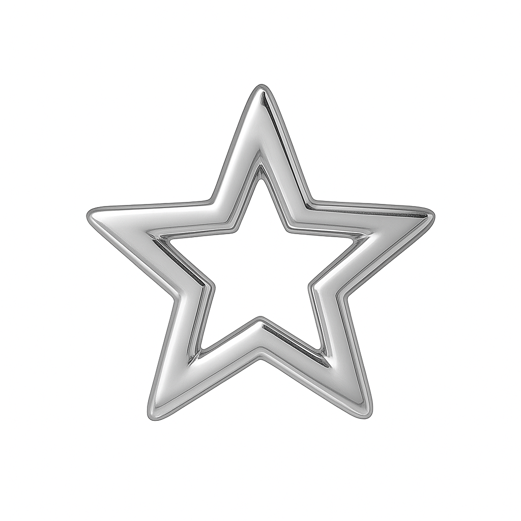 Zahnschmuck  18K Gold Star
