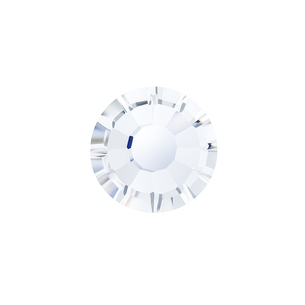 Zahnschmuck Kristall Rund SS4