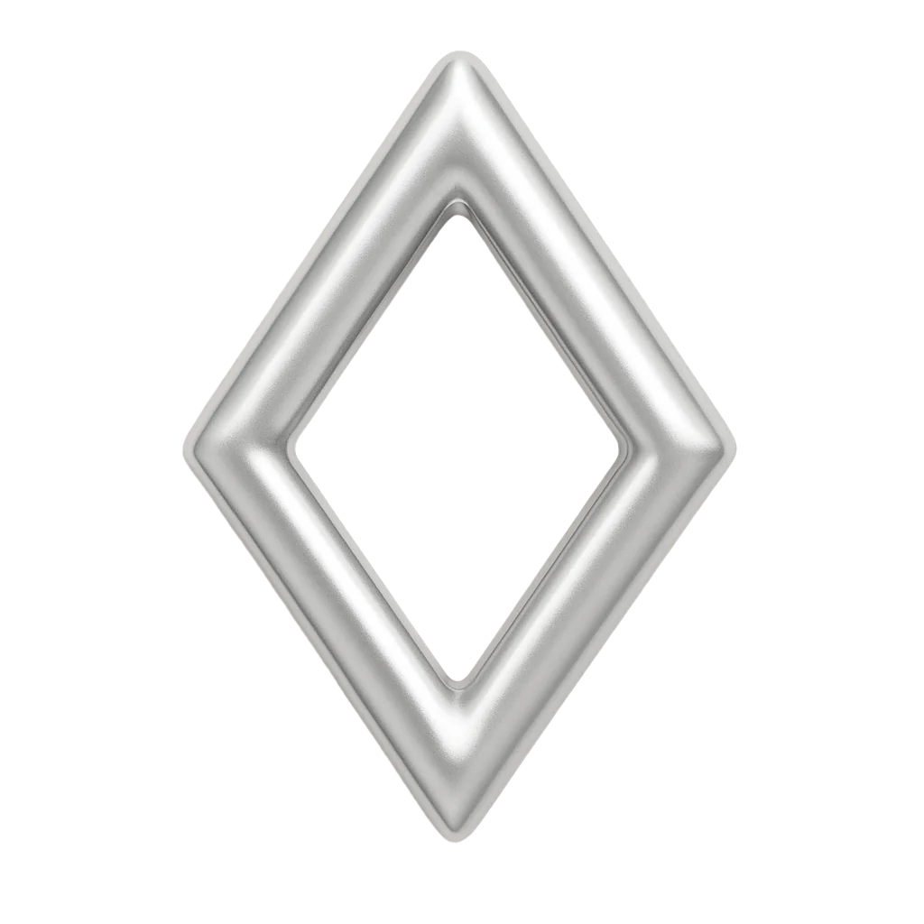 Zahnschmuck  18K Gold Rhombus