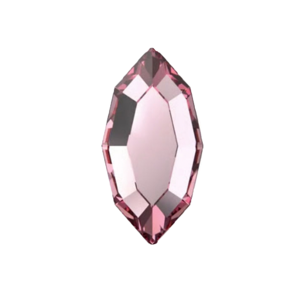 Zahnschmuck Kristall Oval Light Rose