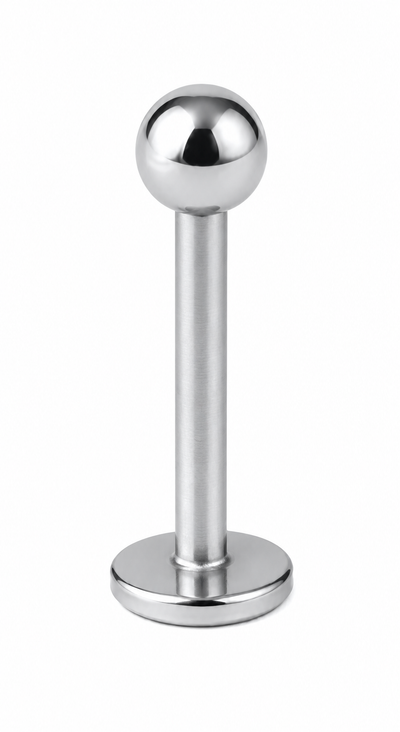 Titan Labret mit Außengewinde