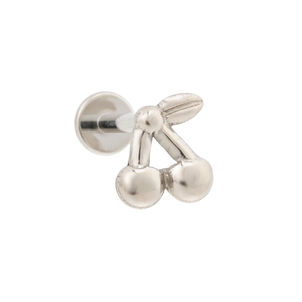 Titan Labret mit Innengewinde Kirsche