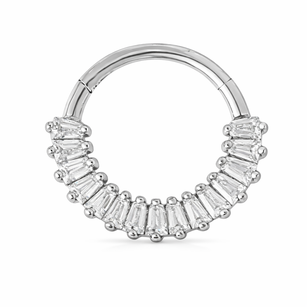 Mond Sterne Zirkonia Segmentring Silber | Steel Force