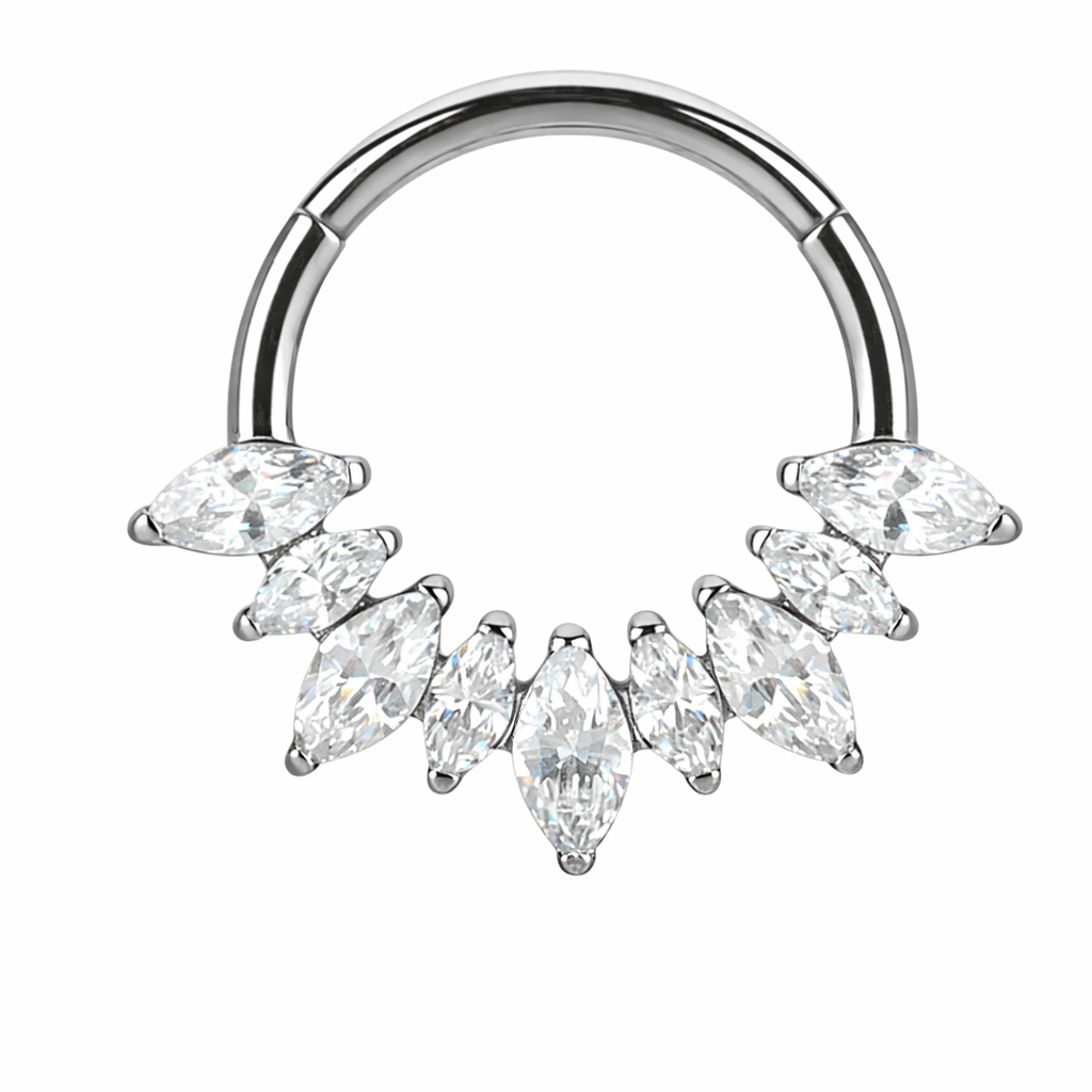 Titan Marquise Cluster Segmentring Silber | Steel Force
