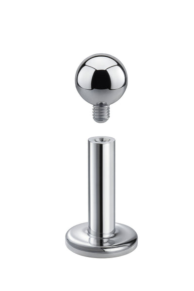 Titan Labret Innengewinde mit Kugel