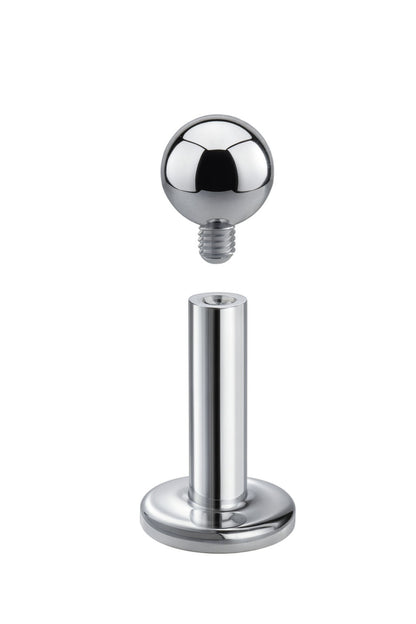 Titan Labret Innengewinde mit Kugel
